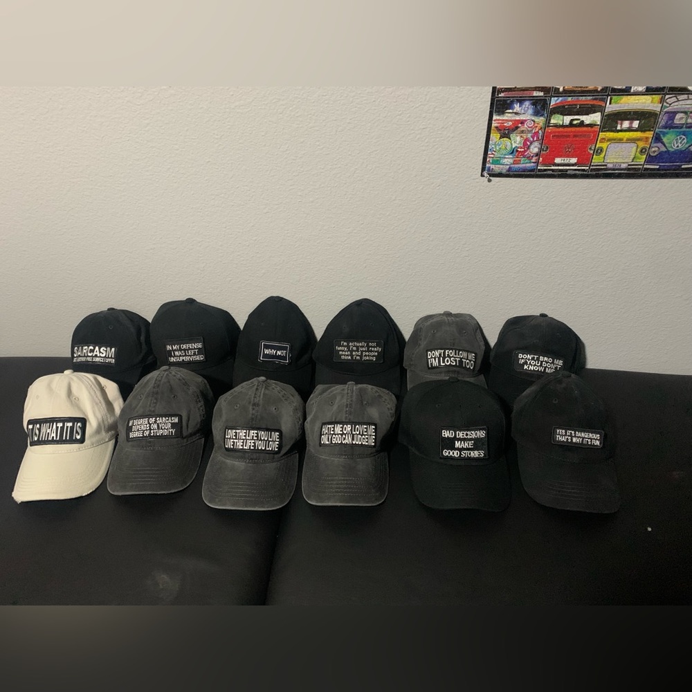 12 set of sarcastic hats